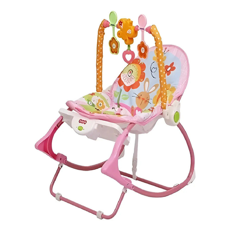 Silla Vibradora Mecedora Musical Niña-niños Baby Rocker Jirafa