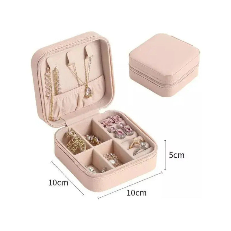 Joyero, Organizador, Estuche Para Joyería, Caja Para Joyas Nude