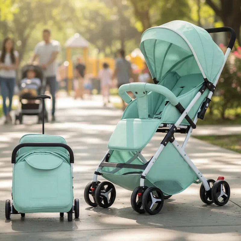 Coche Paseador Para Bebe Tipo Maleta + Toldillo 609-2