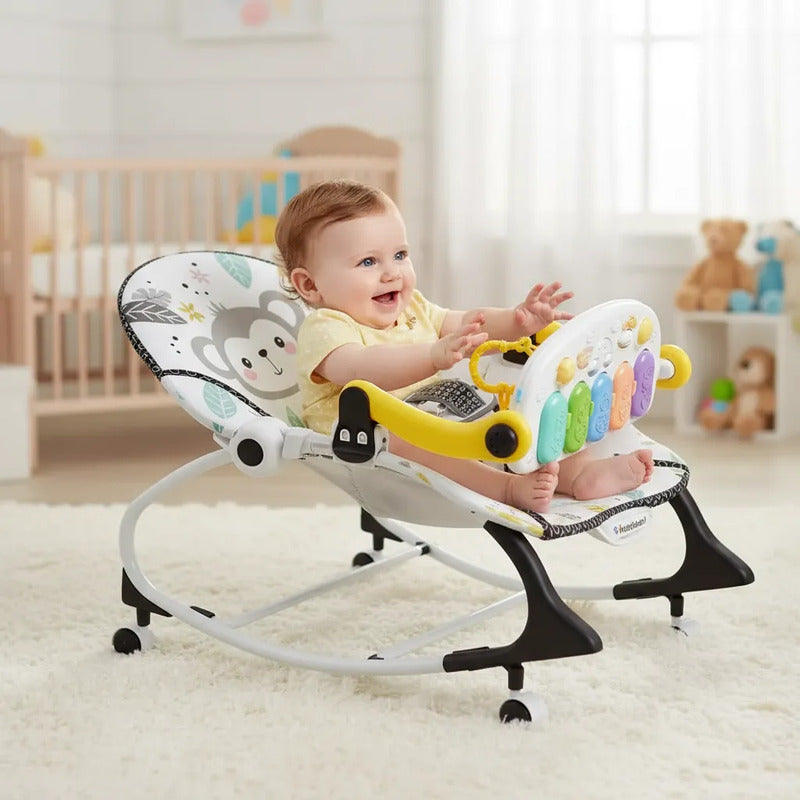 Silla Mecedora Musical Con Ruedas, Piano Musicales 7193