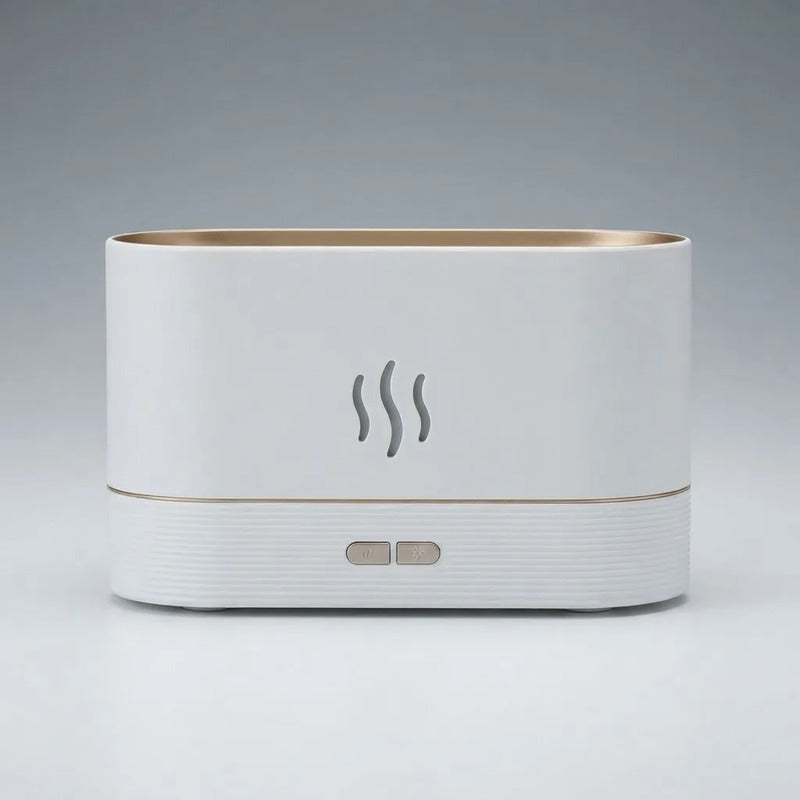 Humidificador Difusor De Aroma Con Luz Led Efecto Llama Blanco 110v