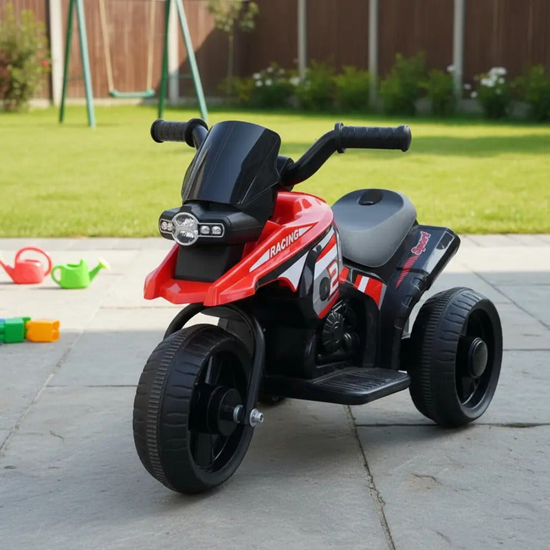 Moto Carro Recargable Eléctricas Montable Hasta 5 Años Color Rojo 110v