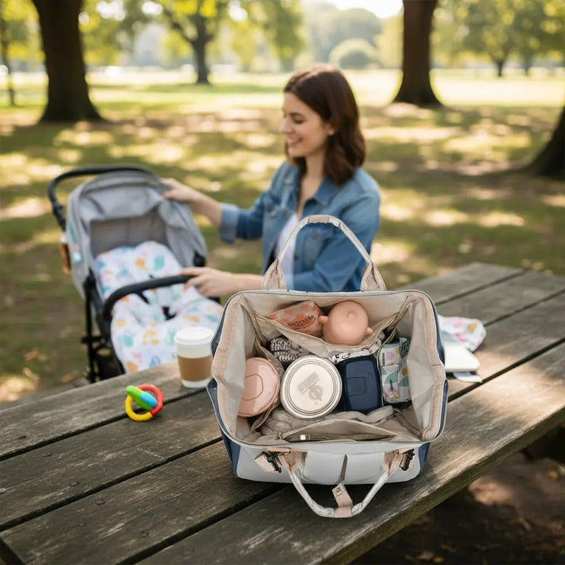 Pañalera Tipo Morral Multiusos Para Bebe Ref 2037