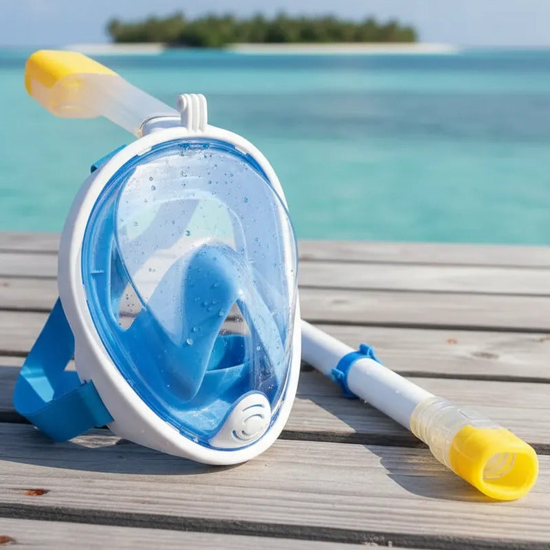 S/m Snorkel Natación Facial Máscara Antivaho Buceo Superfi