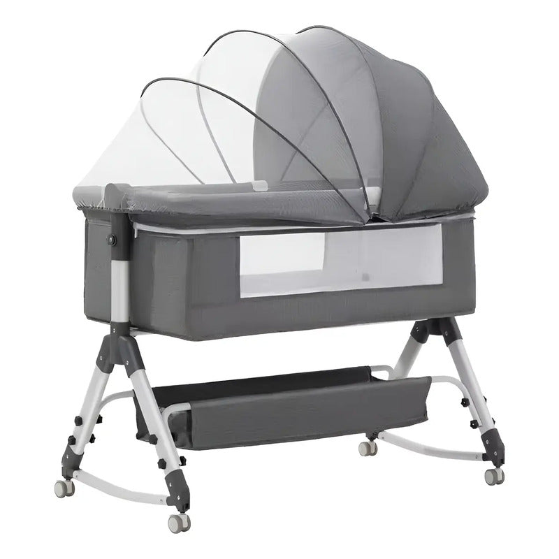 Cuna Colecho Para Bebe Con Mosquitero Mecedora Y Organizador