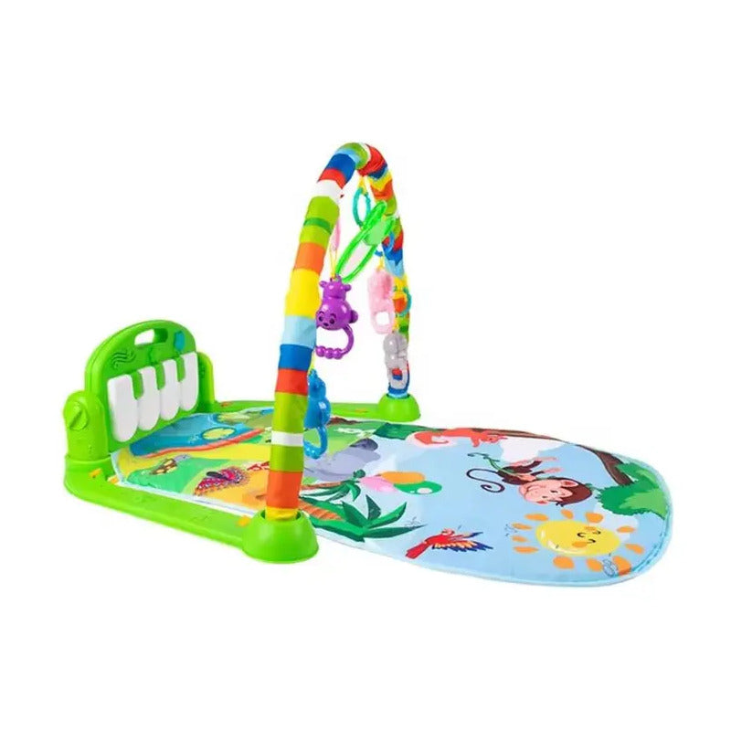 Gimnasio Bebe Tapete Piano Musical Sonido Dy888 Verde