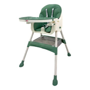 Silla De Comer 3 En 1 Kidshop Cy006 Plegable Green Verde Verde Oscuro