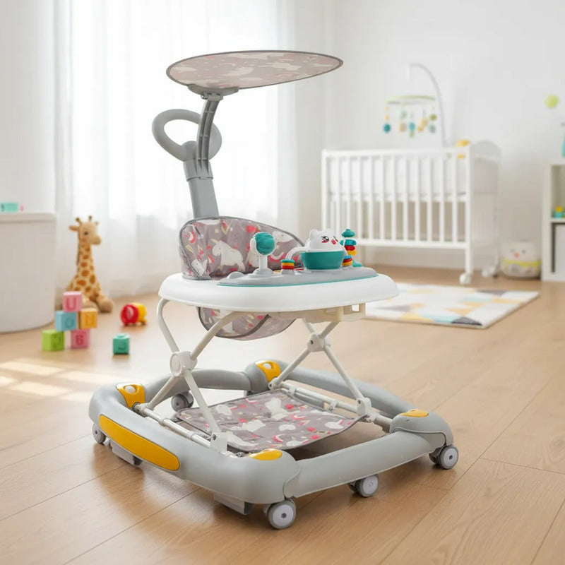 Caminador Mecedora Guia Musical Bebe Tapete Saltarin 834b