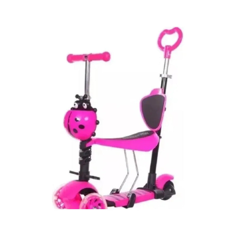 Patineta Scooter De Pie Scooter Mariquita Qc2864-rs Rosa Qc2864