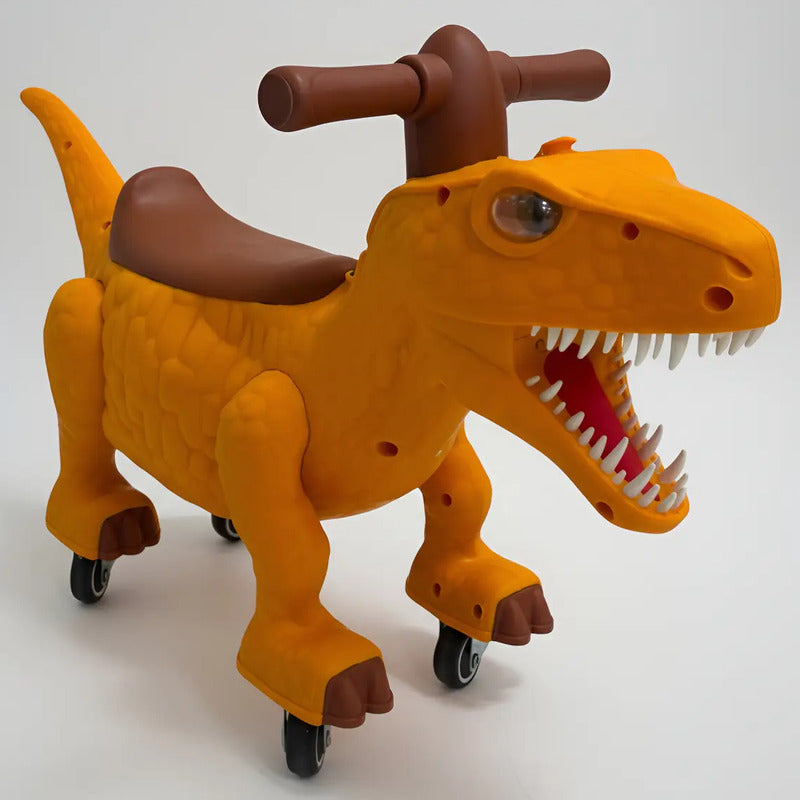Carro Kidshop 2025 Dino Bota Humo Con Luces Tr-065 Color Naranja