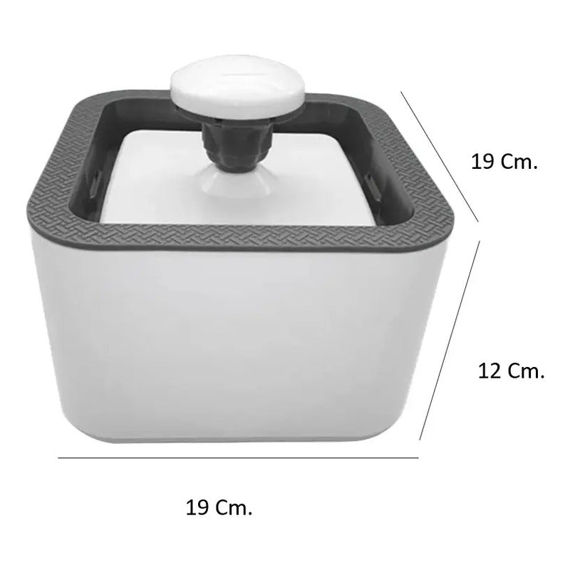 Fuente De Agua Bebedero Para Mascotas Silencioso Automatico 5v Blanco
