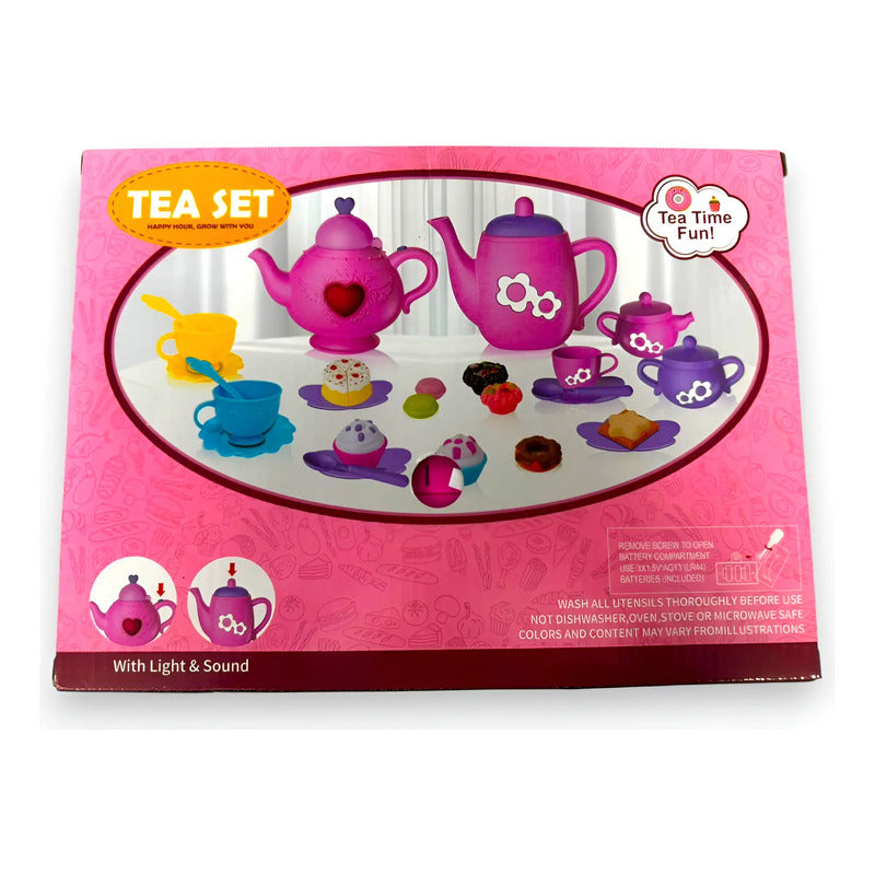Set de té de juguete PX1594 rosado
