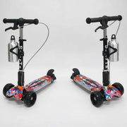Patineta Scooter Monopatín 3 Ruedas Rojo Qc2890 Rojo Color