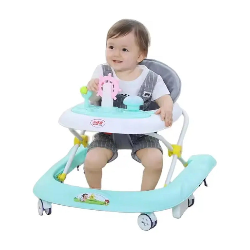 Caminador Con Guia Andadera Bebes Musical Luces Tapete 944c Color Verde Claro