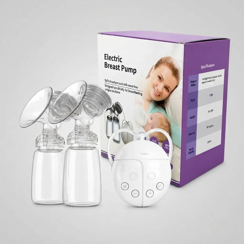 Extractor Eléctrico Doble Para Leche Materna Bebe My-369-bl