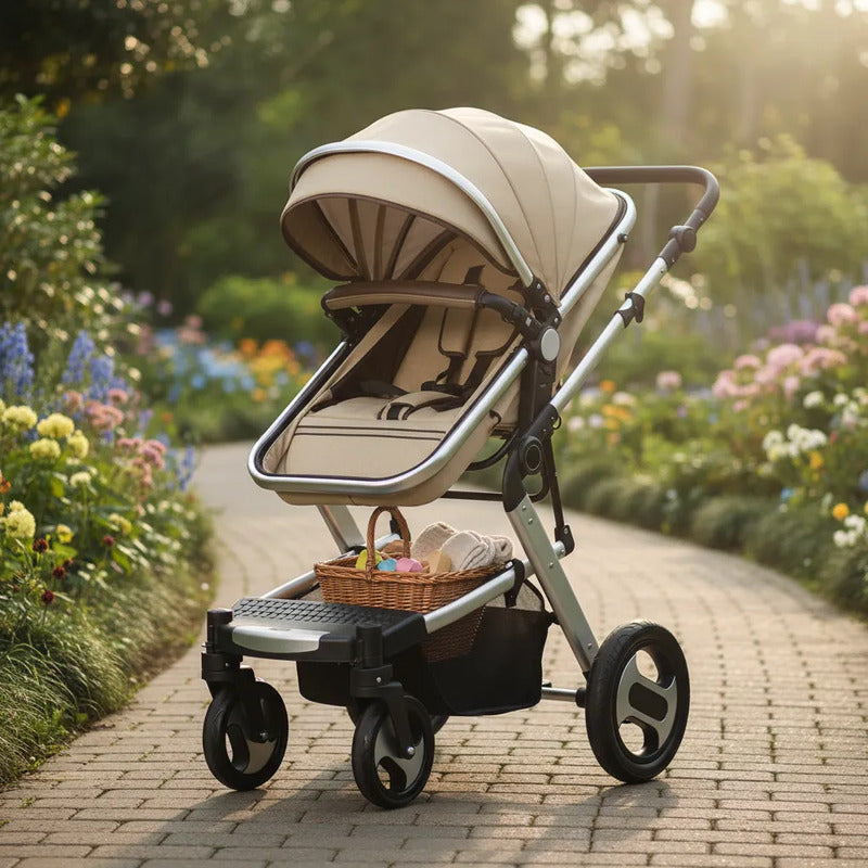 Coches Bebe Tipo Moisés Premium Paseador De Lujo + Toldillo