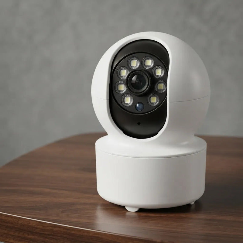 Cámara De Seguridad Robótica Wifi 380° Blanco