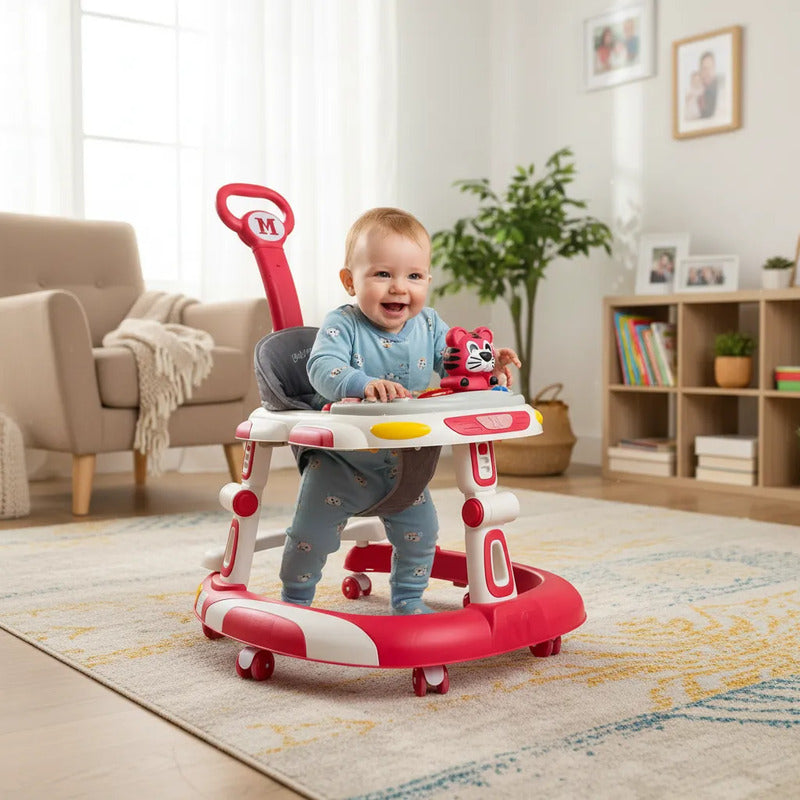 Caminador Con Guia Andadera Bebes Musical Tigre Tapete 944-a