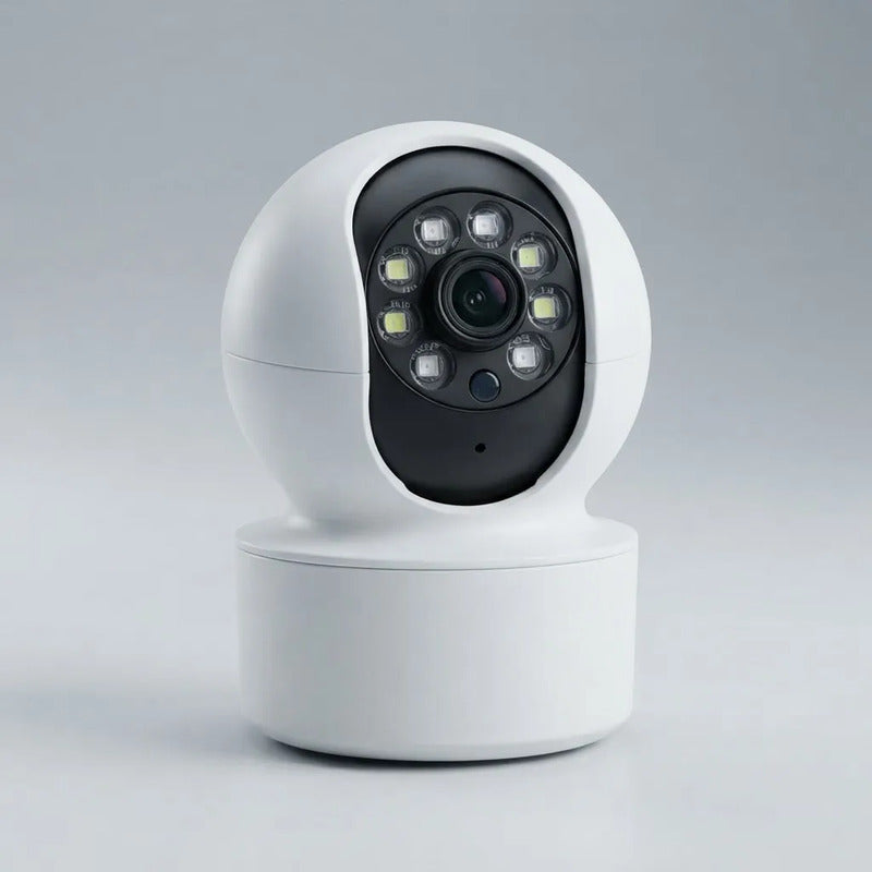 Cámara De Seguridad Robótica Wifi 380° Blanco