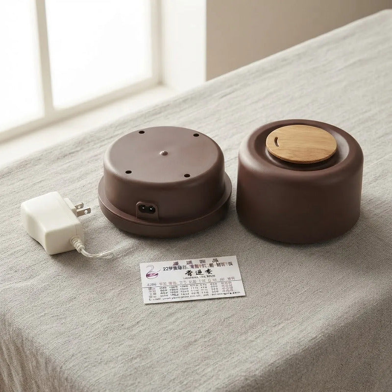 Humedificador Difusor De Aroma Con Luz Led 16975-1 Marrón 110v