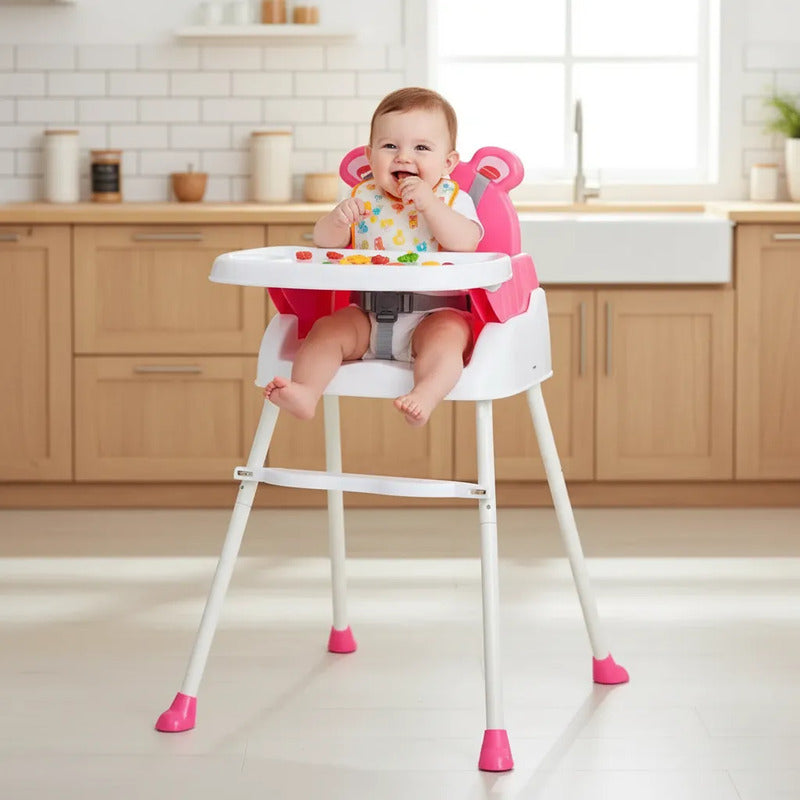 Silla Comedor Para Bebe Portátil Niños 4 En 1