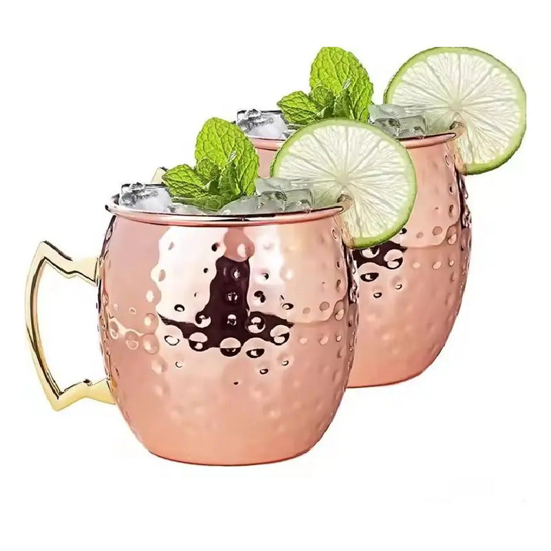 Vaso Mug De Cobre Martillado Moscow Mule 500 Ml Cobre Moscow Mule