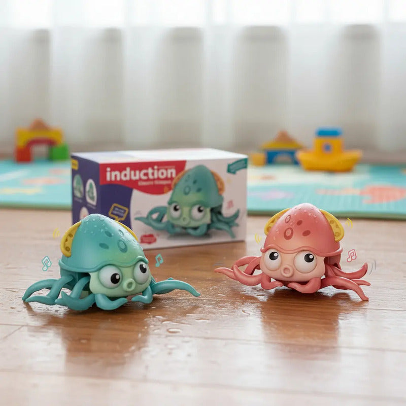 Juguete Interactivo De Pulpo Eléctrico Con Música Y Luces