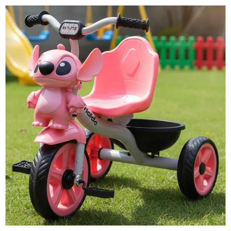 Triciclo Bicicleta Infantil Musical Kidshop 6067 Rosa Chicle
