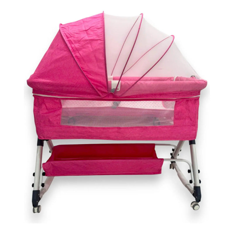 Cuna Colecho Para Bebe Con Mosquitero Mecedora Y Organizador