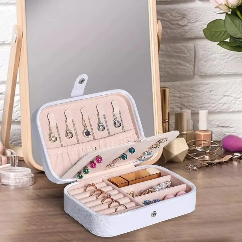 Joyero, Organizador, Estuche Para Joyería, Caja Para Joyas Blanco