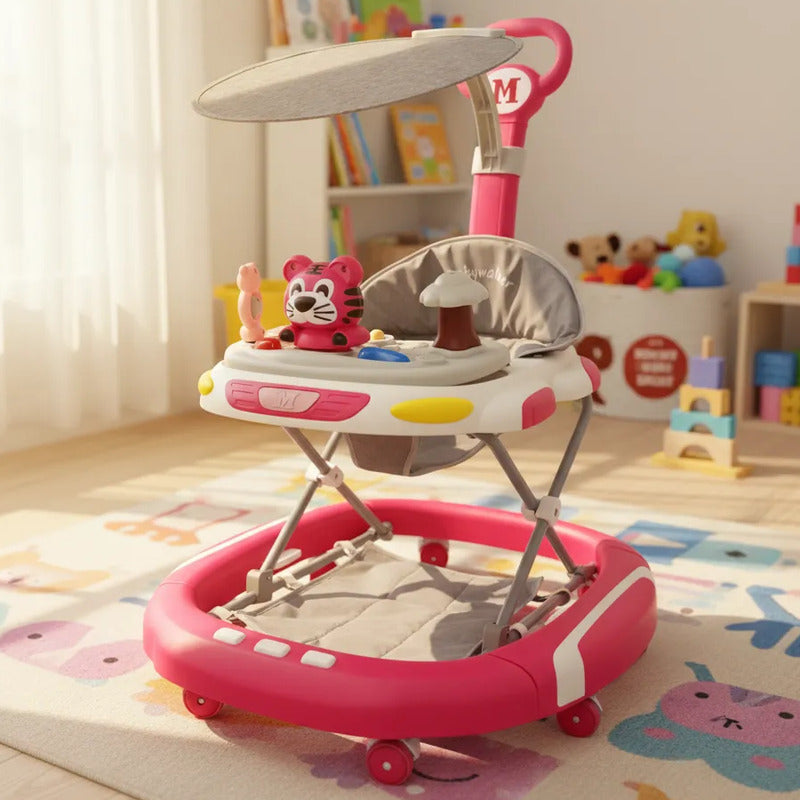 Caminador Mecedora  Musical Bebe Tapete Saltarin Tigre 341b
