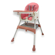 Silla De Comer 3 En 1 Kidshop Cy006 Plegable Rosado Rosa Claro