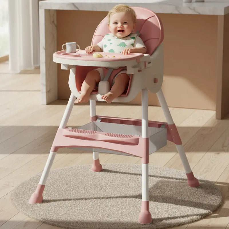 Silla Comedor Para Bebe 3 En1 Portátil Con Bandeja Kidshop