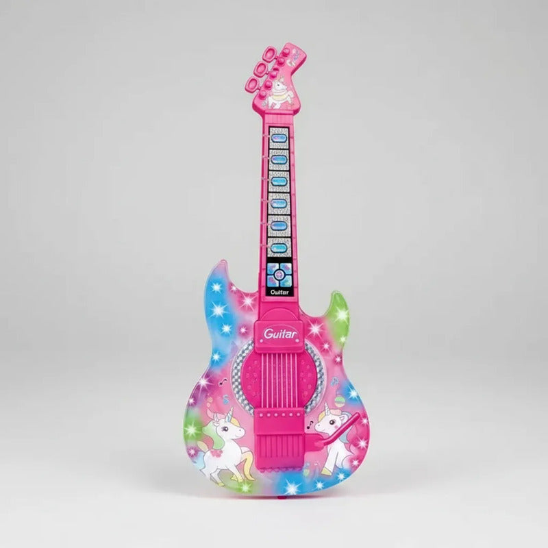 Juguete Guitarra Eléctrica Con Gafas Micrófono Niños 8026