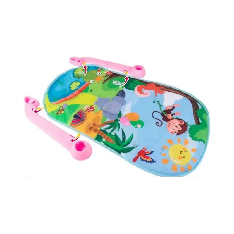 Gimnasio Bebe Tapete Piano Musical Sonido Dy888 Verde
