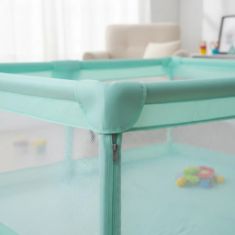 Parque Infantil Corral De Juegos Con 50 Pelotas 150x180