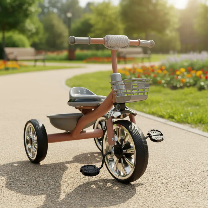 Triciclo Bicicleta Infantil Canasta Músical 6031
