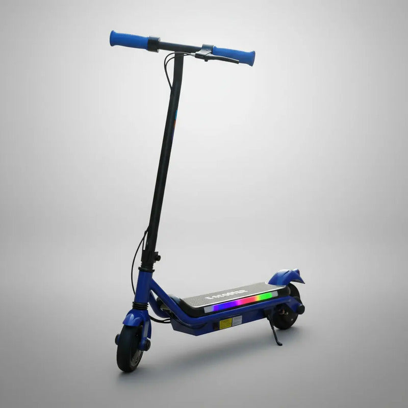 Patineta Scooter Eléctrico Con Luces Kidshop Pt08 Color Azul 1