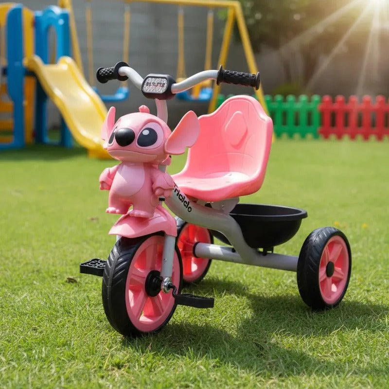 Triciclo Bicicleta Infantil Musical Kidshop 6067 Rosa Chicle