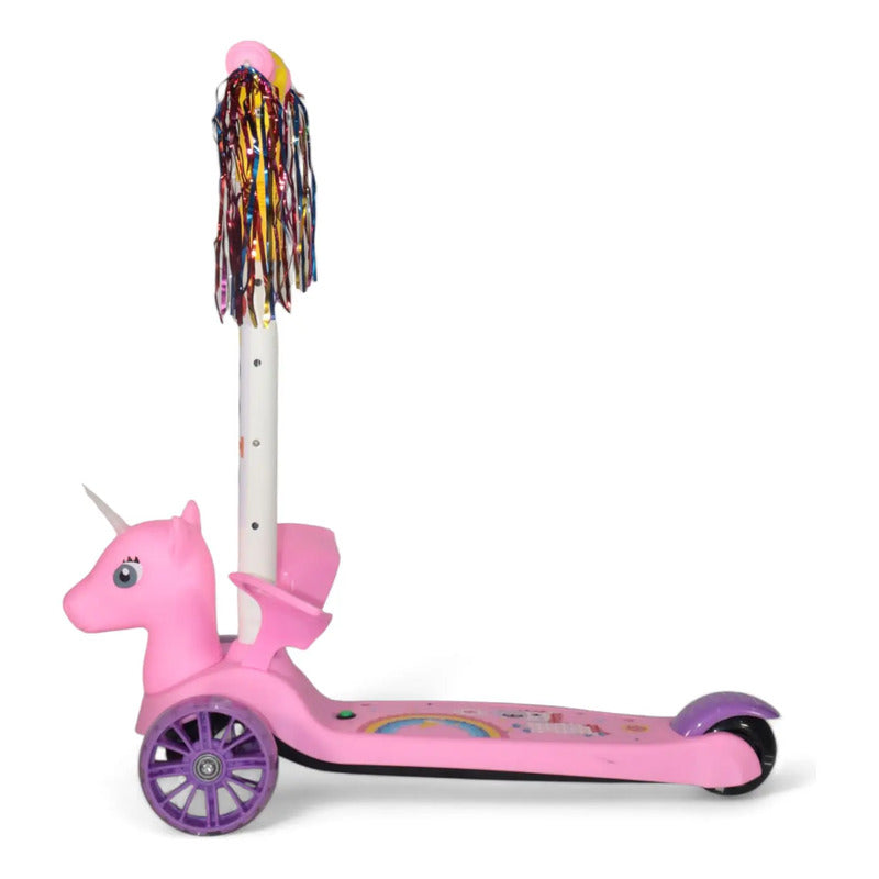 Patineta Scooter Unicornio Rosa P741 Rosa Chicle Unicornio