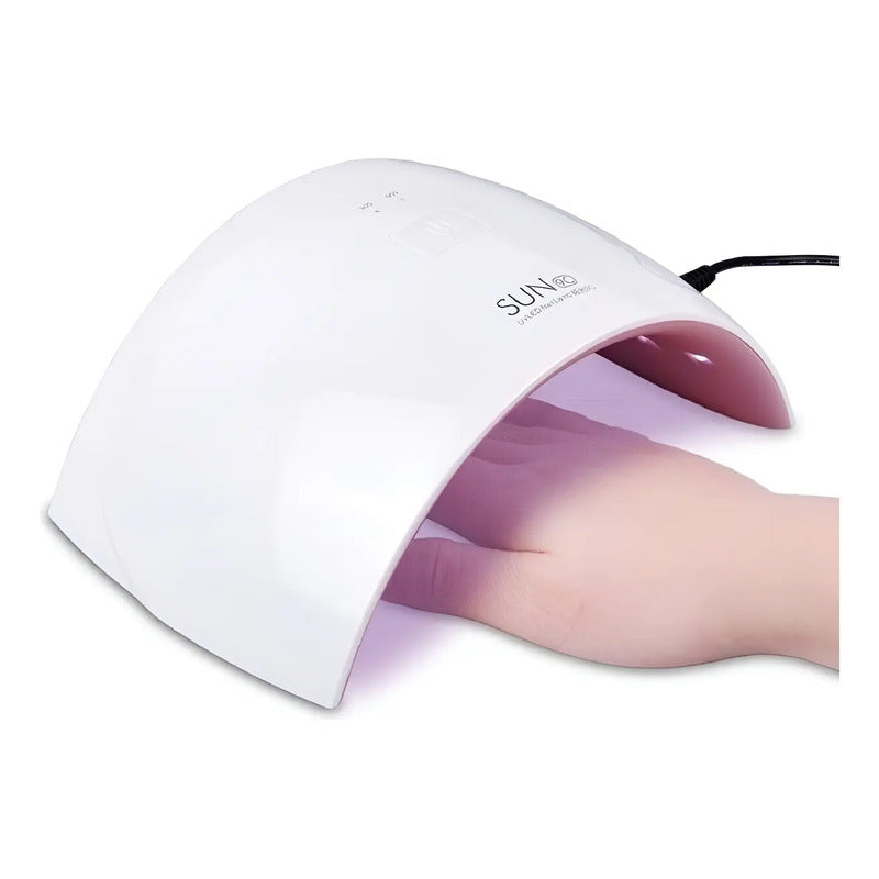Secador De Uñas Uv Lampara Led  Uv 9c - 24w Uv Blanco