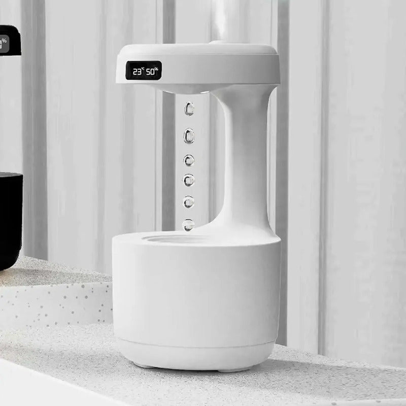Humidificador Difusor De Agua Y Aire Antigravedad Blanco 110v