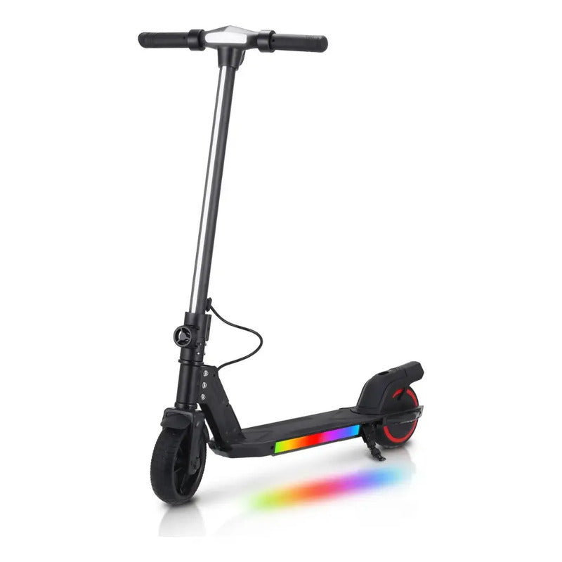 Patineta Scooter Electrica Niños Luces Motor 150w E26-5 Color Negro