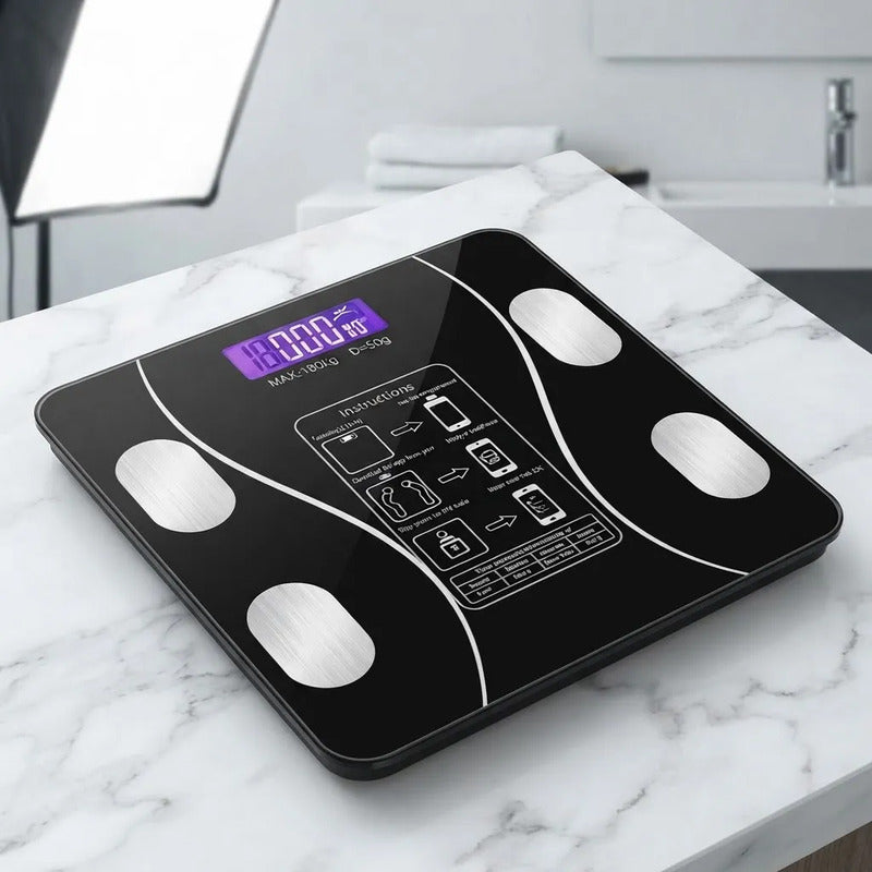 Báscula Corporal Personal Inteligente Imc Digital 36468 Negro 110v