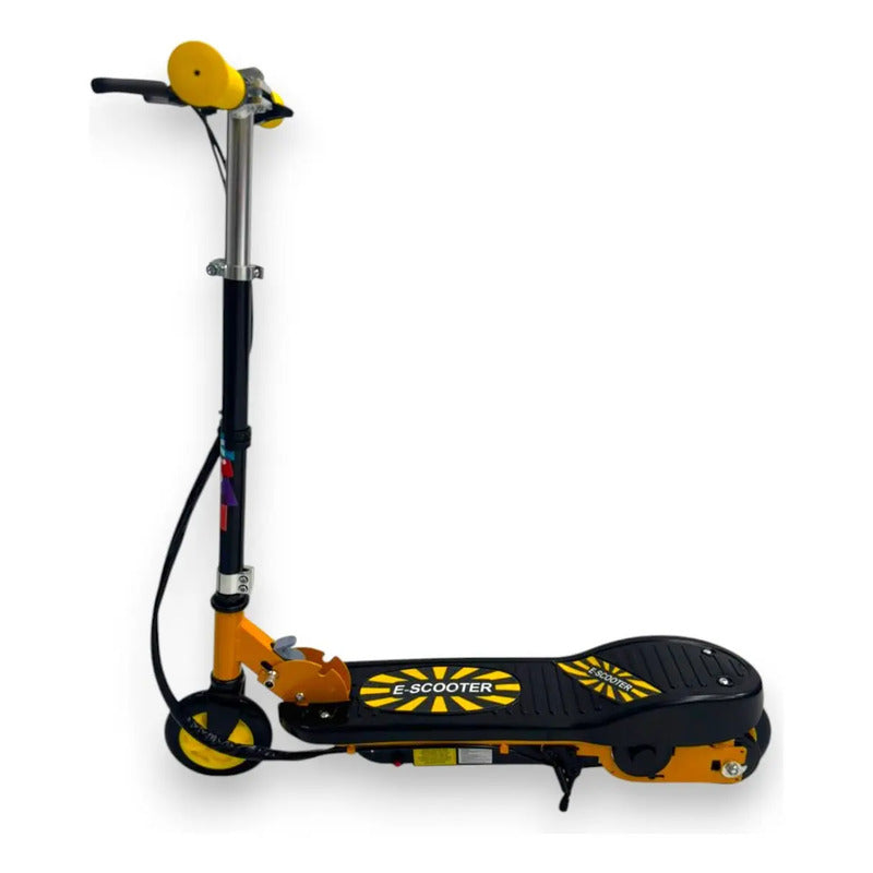 Patineta Scooter Eléctrico Kidshop Pt07 Color Amarillo