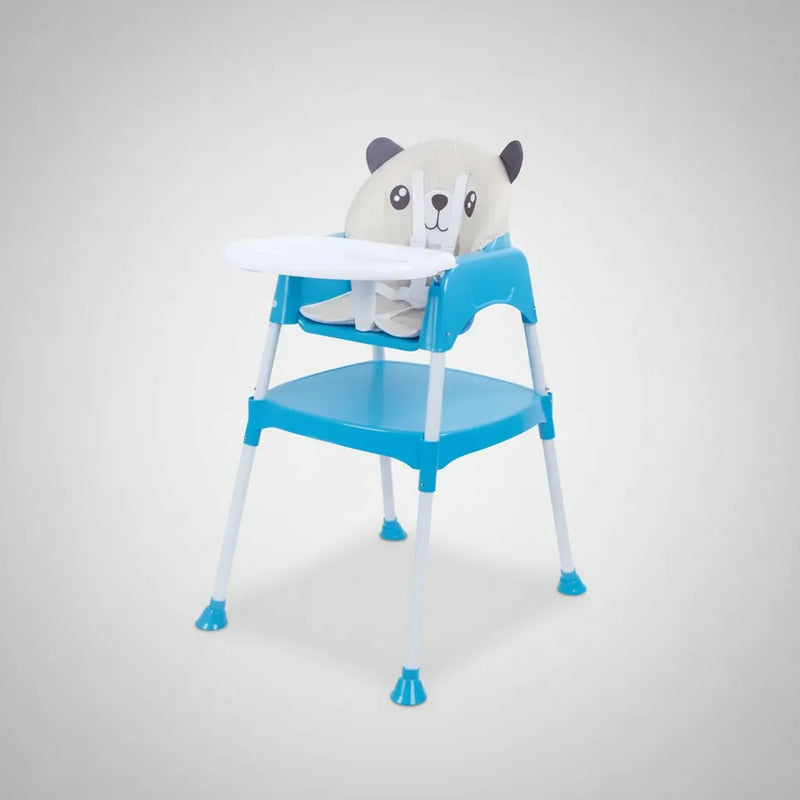 Silla Comedor Y Escritorio Para Bebe + Cojin Acolchado Oso