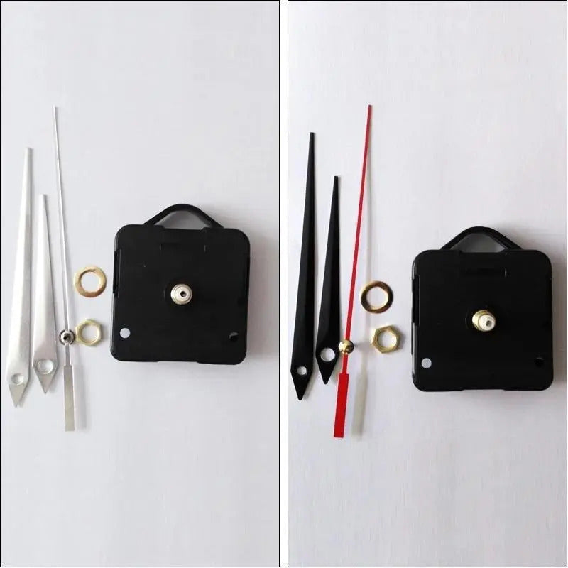 Reloj De Pared Espejo 3d Decoración Moderna Hogar Adhesivo  Plateado Rojo