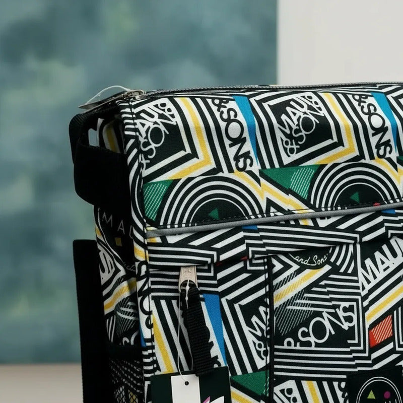 Bolso Multiusos Negro Estampado 2908-ng