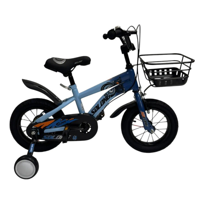 Bicicleta Niños Rin 12 Canasta Pito Frenos Bc01-d