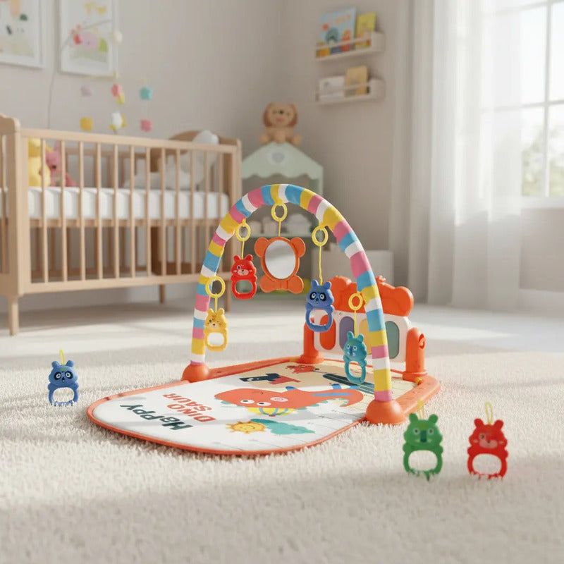 Gimnasio Didactico Juego Bebe Tapete Piano Musical Dry14